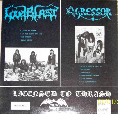 Loudblast / Agressor - Licensed To Thrash | New Wave Records (.024.) - 2