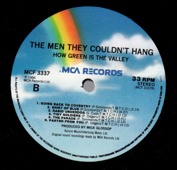The Men They Couldn't Hang - How Green Is The Valley | MCA Records (MCF 3337) - 3 The Men They Couldn't Hang - How Green Is The Valley | MCA Records (MCF 3337) - 3