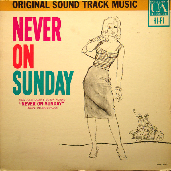 Manos Hadjidakis - Never On Sunday (Original Sound Track Music) | United Artists Records (UAL 4070)