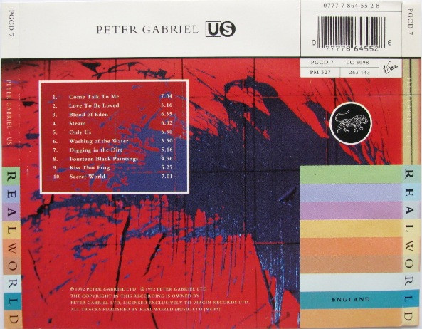Peter Gabriel - Us | Real World Records (PGCD 7) - 2 Peter Gabriel - Us | Real World Records (PGCD 7) - 2