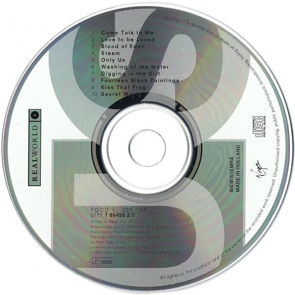Peter Gabriel - Us | Real World Records (PGCD 7) - 3 Peter Gabriel - Us | Real World Records (PGCD 7) - 3