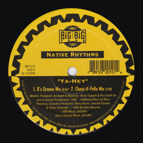 Native Rhythms - Ya-Hey | Big Big Trax (BBT-010) - 2