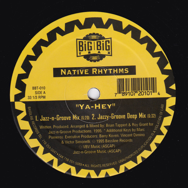 Native Rhythms - Ya-Hey | Big Big Trax (BBT-010) - main