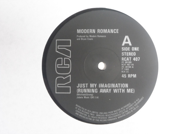 Modern Romance - Just My Imagination (Running Away With Me) | RCA (RCAT 407) - 2