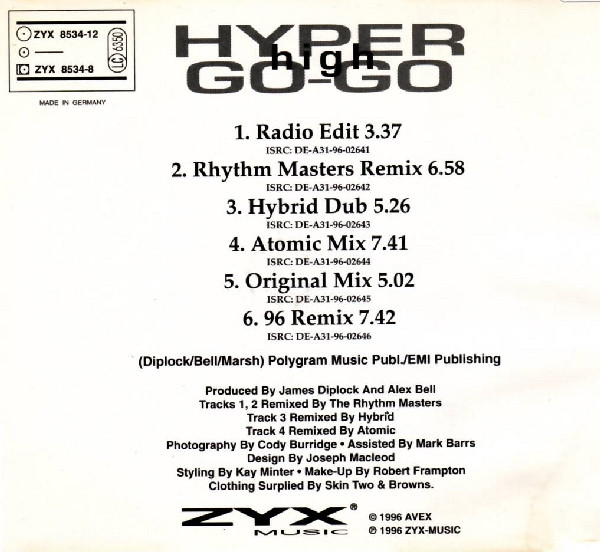Hyper Go Go - High | ZYX Music (ZYX 8534-8) - 4 Hyper Go Go - High | ZYX Music (ZYX 8534-8) - 4