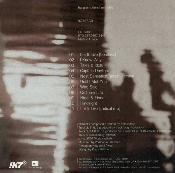 Beth Hirsch - Titles & Idols | !K7 Records (!K7107 CD) - 3