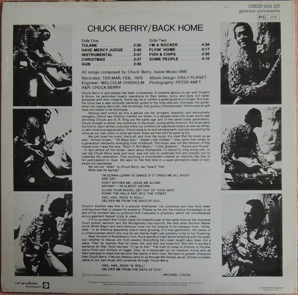 Chuck Berry - Back Home | Chess (9124 227) - 2 Chuck Berry - Back Home | Chess (9124 227) - 2