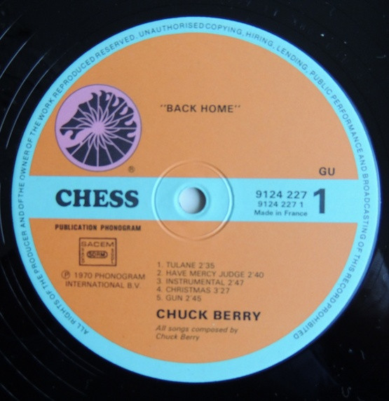 Chuck Berry - Back Home | Chess (9124 227) - 3 Chuck Berry - Back Home | Chess (9124 227) - 3