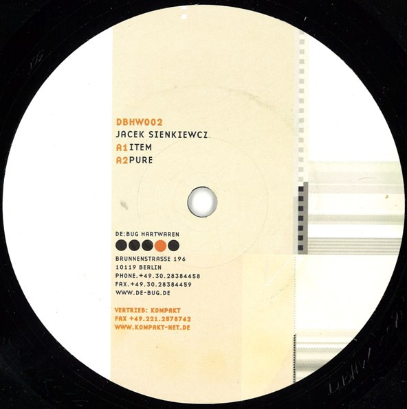 Jacek Sienkiewicz - Item / Microfilm | De:Bug Hartwaren (DBHW002)