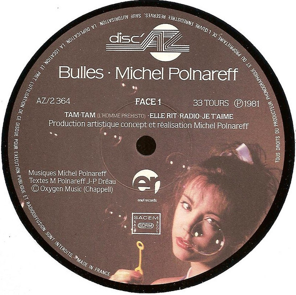Michel Polnareff - Bulles | Disc'AZ (AZ/2 364) - 4