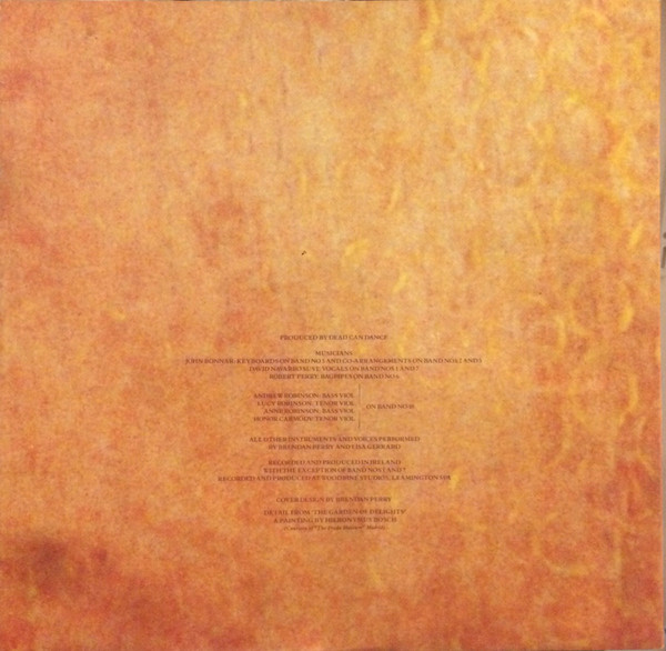 Dead Can Dance - Aion | 4AD (CAD 0007) - 3 Dead Can Dance - Aion | 4AD (CAD 0007) - 3