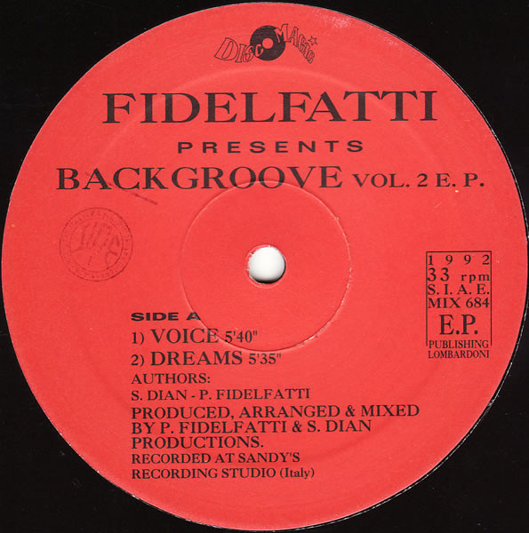 Piero Fidelfatti - Backgroove Vol. 2 E. P. | Discomagic Records (MIX 684) - main