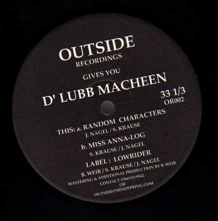 D' Lubb Macheen - Lowrider EP | Outside Recordings (OUTSIDE 002) - main