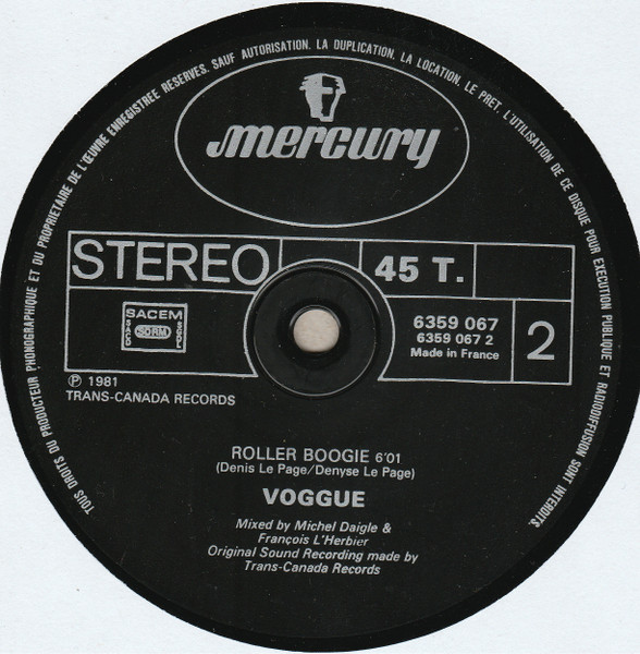 Voggue - Dancin' The Night Away | Mercury (6359 067) - 4