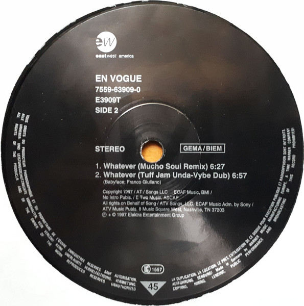 En Vogue - Too Gone, Too Long | EastWest Records America (7559-63909-0) - 4
