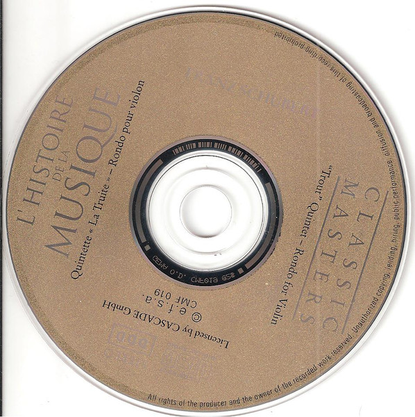 Franz Schubert - Emmy Verhey , Colorado Quartet - Quintette "La Truite" - Rondo Pour Violon | e.f.s.a. (CMF 019) - 4