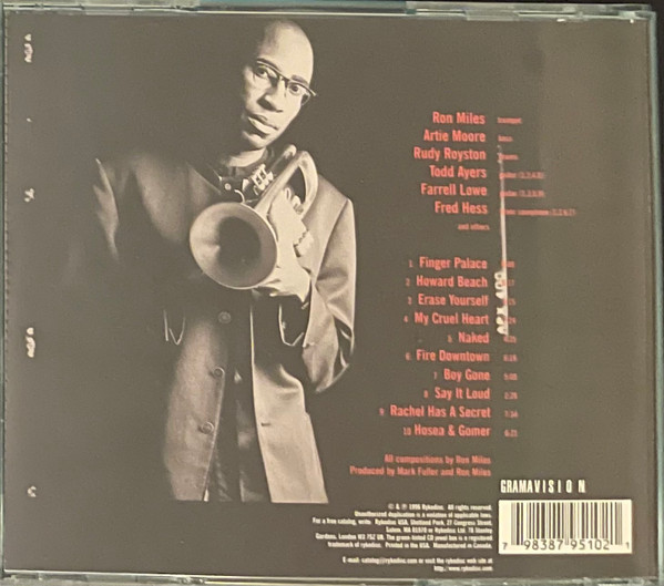 Ron Miles - My Cruel Heart | Gramavision (GCD 79510) - 2 Ron Miles - My Cruel Heart | Gramavision (GCD 79510) - 2