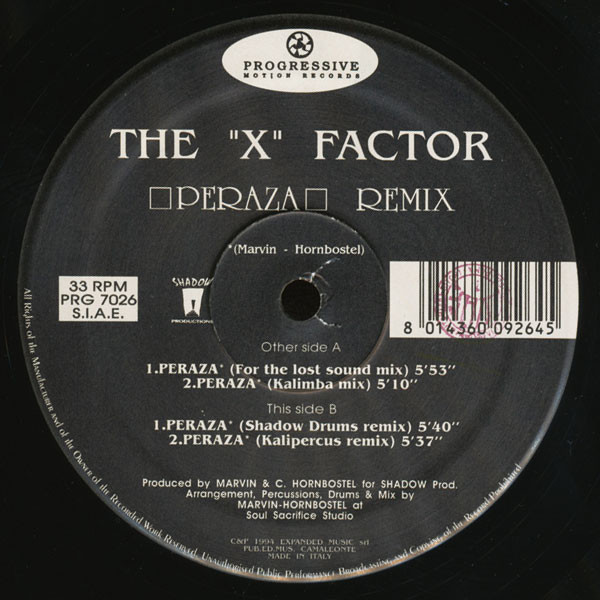 The X Factor - Peraza (Remix) | PRG (Progressive Motion Records) (PRG 7026) - main