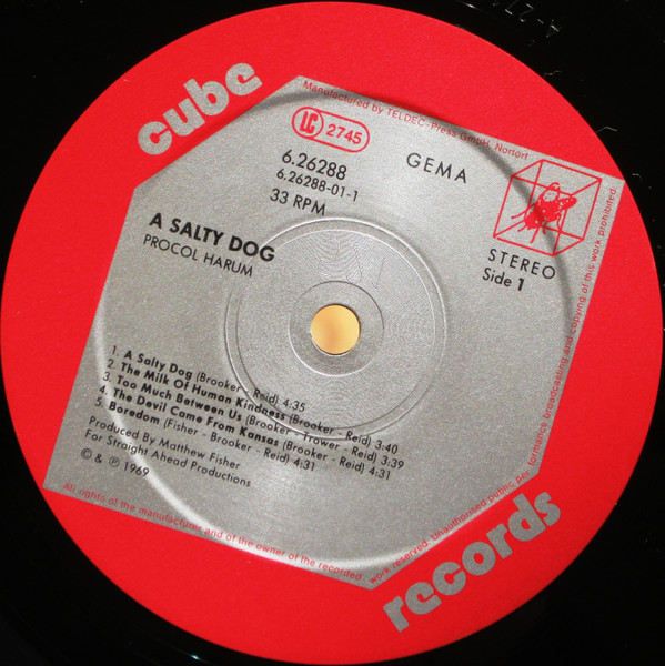 Procol Harum - A Salty Dog | Cube Records (6.26288 BL) - 3