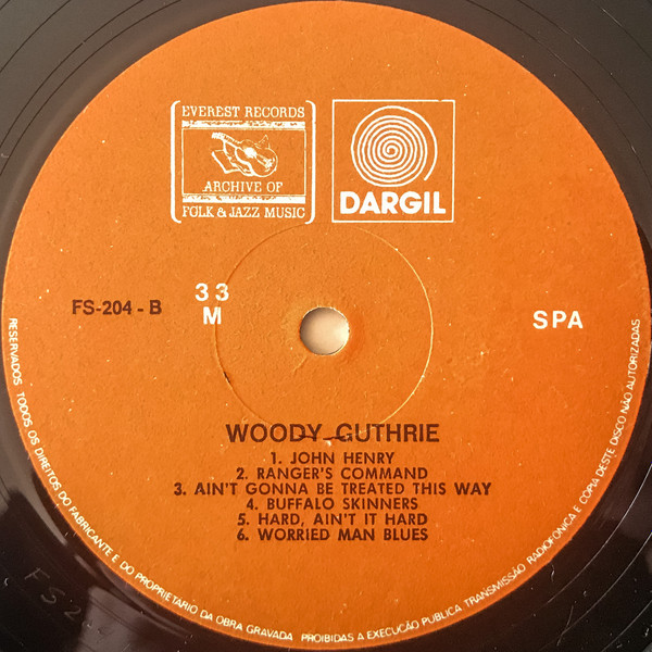 Woody Guthrie - Woody Guthrie | Everest Records Archive Of Folk & Jazz Music (FS-204) - 4