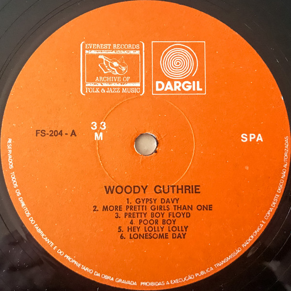 Woody Guthrie - Woody Guthrie | Everest Records Archive Of Folk & Jazz Music (FS-204) - 3