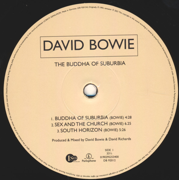 David Bowie - The Buddha Of Suburbia | Parlophone (DB 92012) - 3