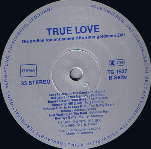 Various - True Love (Die Großen Romantischen Hits Einer Goldenen Zeit) | K-Tel (TG 1527) - 4