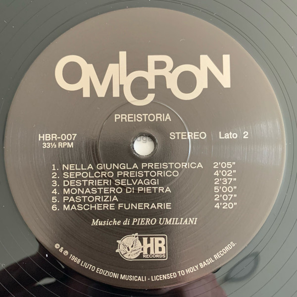 Piero Umiliani - Preistoria | Holy Basil Records (HBR-007) - 4 Piero Umiliani - Preistoria | Holy Basil Records (HBR-007) - 4