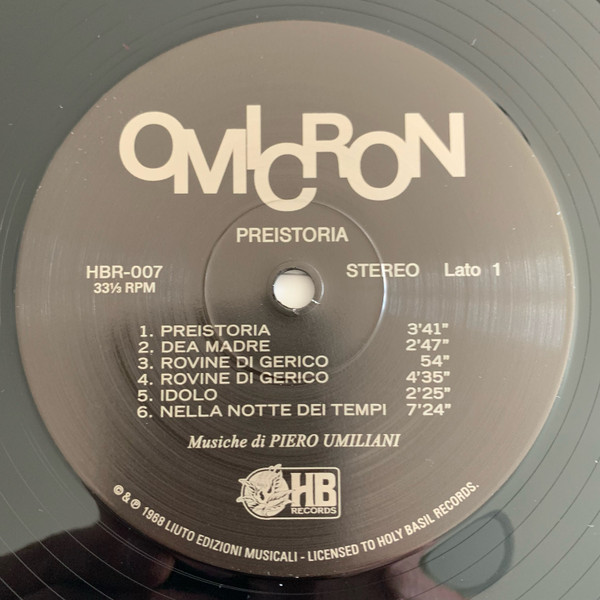 Piero Umiliani - Preistoria | Holy Basil Records (HBR-007) - 3 Piero Umiliani - Preistoria | Holy Basil Records (HBR-007) - 3