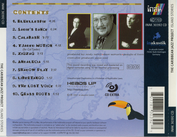 Caribbean Jazz Project - Island Stories | Inak (INAK 30392 CD) - 2