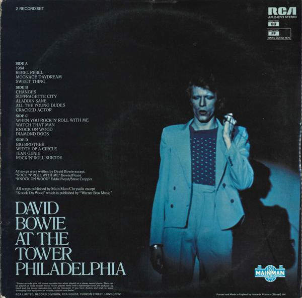 David Bowie - David Live | RCA Victor (APL 2-0771) - 3