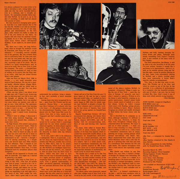 John McNeil Quintet - Embarkation | SteepleChase (SCS 1099) - 2