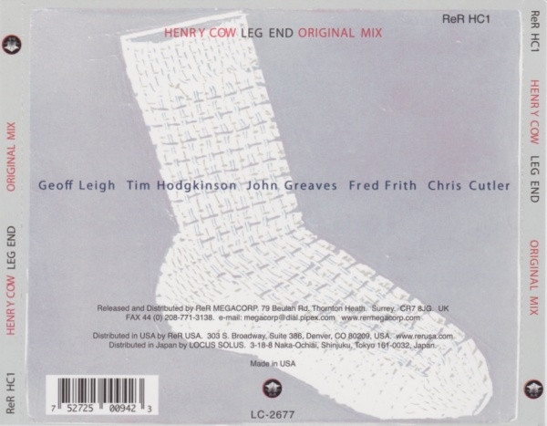 Henry Cow - Leg End (Original Mix) | ReR Megacorp (ReR HC1) - 2 Henry Cow - Leg End (Original Mix) | ReR Megacorp (ReR HC1) - 2