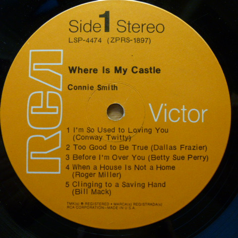 Connie Smith - Where Is My Castle | RCA Victor (LSP-4474) - 2