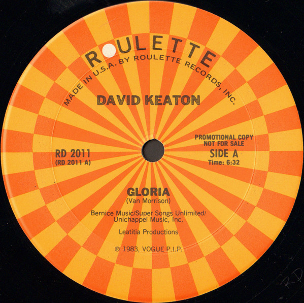 David Keaton - Gloria | Roulette (RD 2011) - main