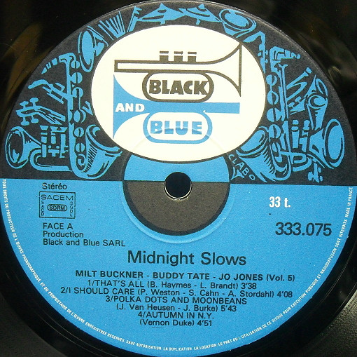 Milt Buckner , Buddy Tate , Jo Jones - Midnight Slows Vol 5 | Black And Blue (333 075) - 3