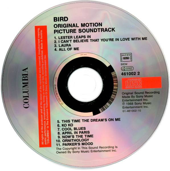 Bird - Bird (Original Motion Picture Soundtrack) | Columbia (461002 2) - 4
