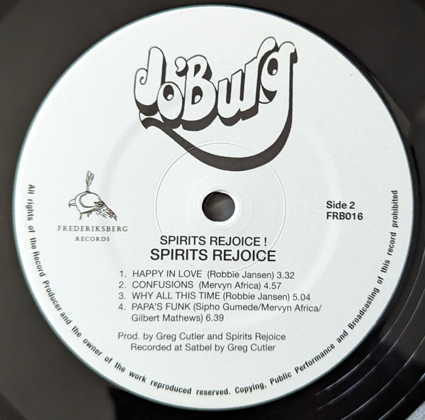 Spirits Rejoice - Spirits Rejoice! | Frederiksberg Records (FRB 016) - 4 Spirits Rejoice - Spirits Rejoice! | Frederiksberg Records (FRB 016) - 4
