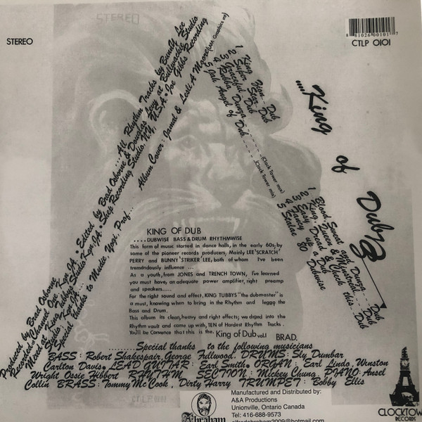 Bunny Lee - King Of Dub | Abraham (CTLP0101) - 2 Bunny Lee - King Of Dub | Abraham (CTLP0101) - 2