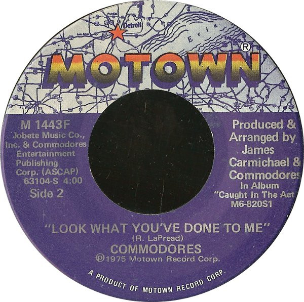 Commodores - Three Times A Lady | Motown (M 1443F) - 2