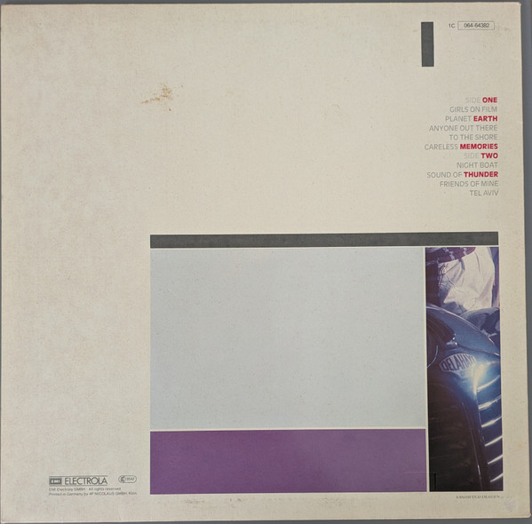 Duran Duran - Duran Duran | EMI (1C 064-64 382) - 2