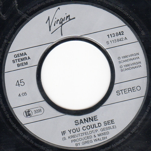Sanne Salomonsen - If You Could See | Virgin (113 842) - 2