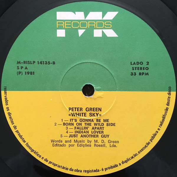 Peter Green - White Sky | PVK Records (RISLP 14135) - 2 Peter Green - White Sky | PVK Records (RISLP 14135) - 2