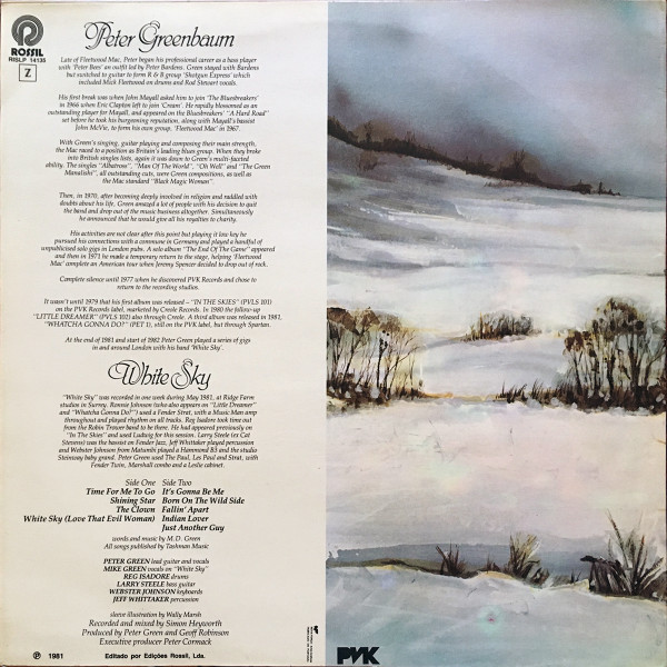 Peter Green - White Sky | PVK Records (RISLP 14135)