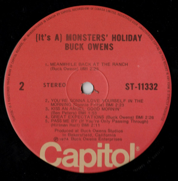 Buck Owens And His Buckaroos - (It's A) Monsters' Holiday | Capitol Records (ST-11332) - 4 Buck Owens And His Buckaroos - (It's A) Monsters' Holiday | Capitol Records (ST-11332) - 4