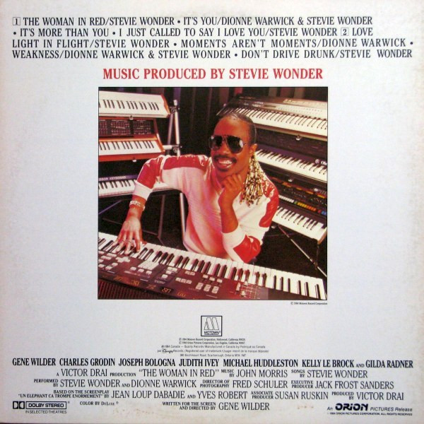 Stevie Wonder - The Woman In Red (Selections From The Original Motion Picture Soundtrack) | Motown (M 6108) - 3 Stevie Wonder - The Woman In Red (Selections From The Original Motion Picture Soundtrack) | Motown (M 6108) - 3