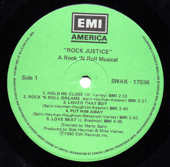 Various - Rock Justice | EMI America (SWAK-17036) - 2 Various - Rock Justice | EMI America (SWAK-17036) - 2