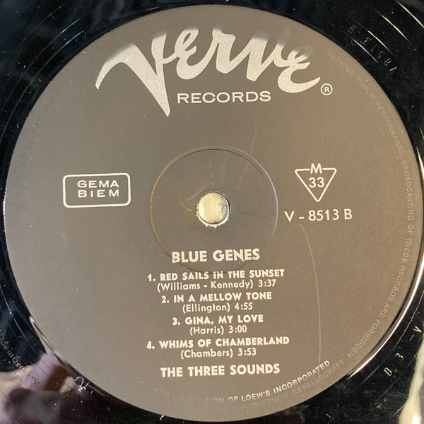 The Three Sounds - Blue Genes | Verve Records (V-8513) - 4