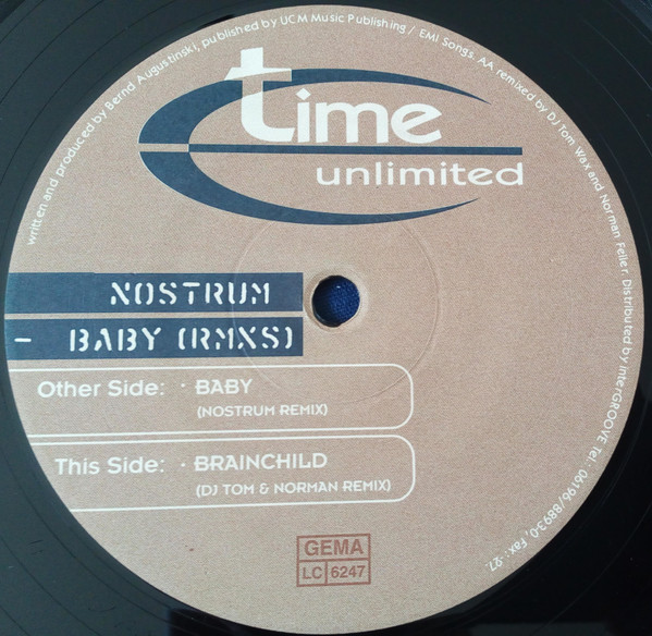 Nostrum - Baby (Rmxs) | Time Unlimited (time 034R-6) - main