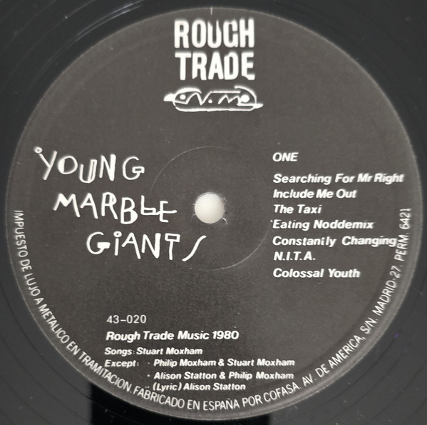 Young Marble Giants - Colossal Youth | Nuevos Medios (43-020L) - 3